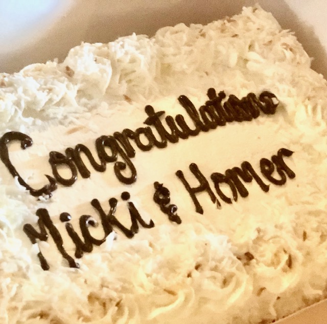 Micki and Homer Wedding Cake